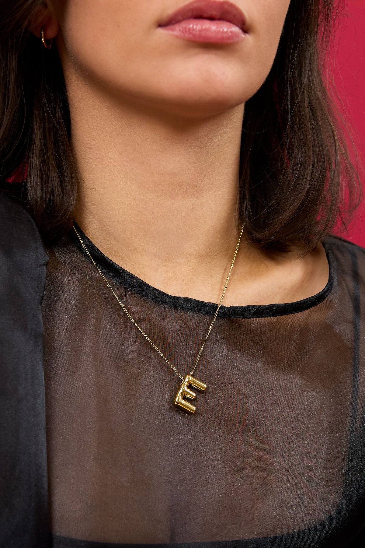 Initial Bubble Necklace