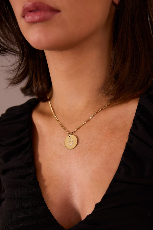 Initial Strass ketting