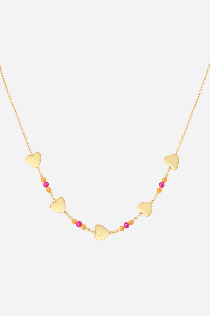 Sunset Hearts ketting