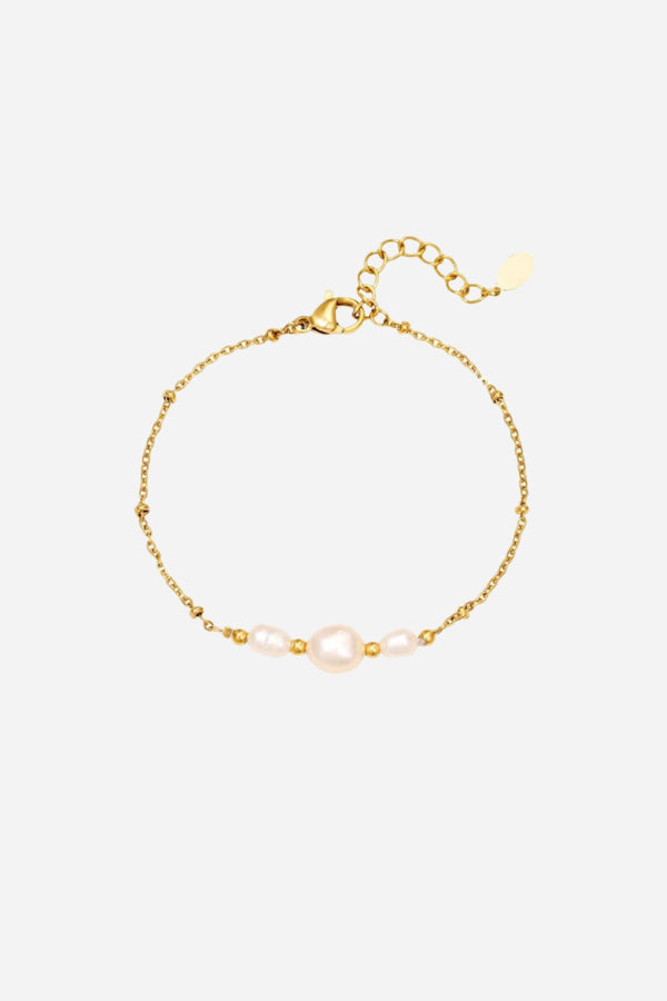 Triple Pearl armband