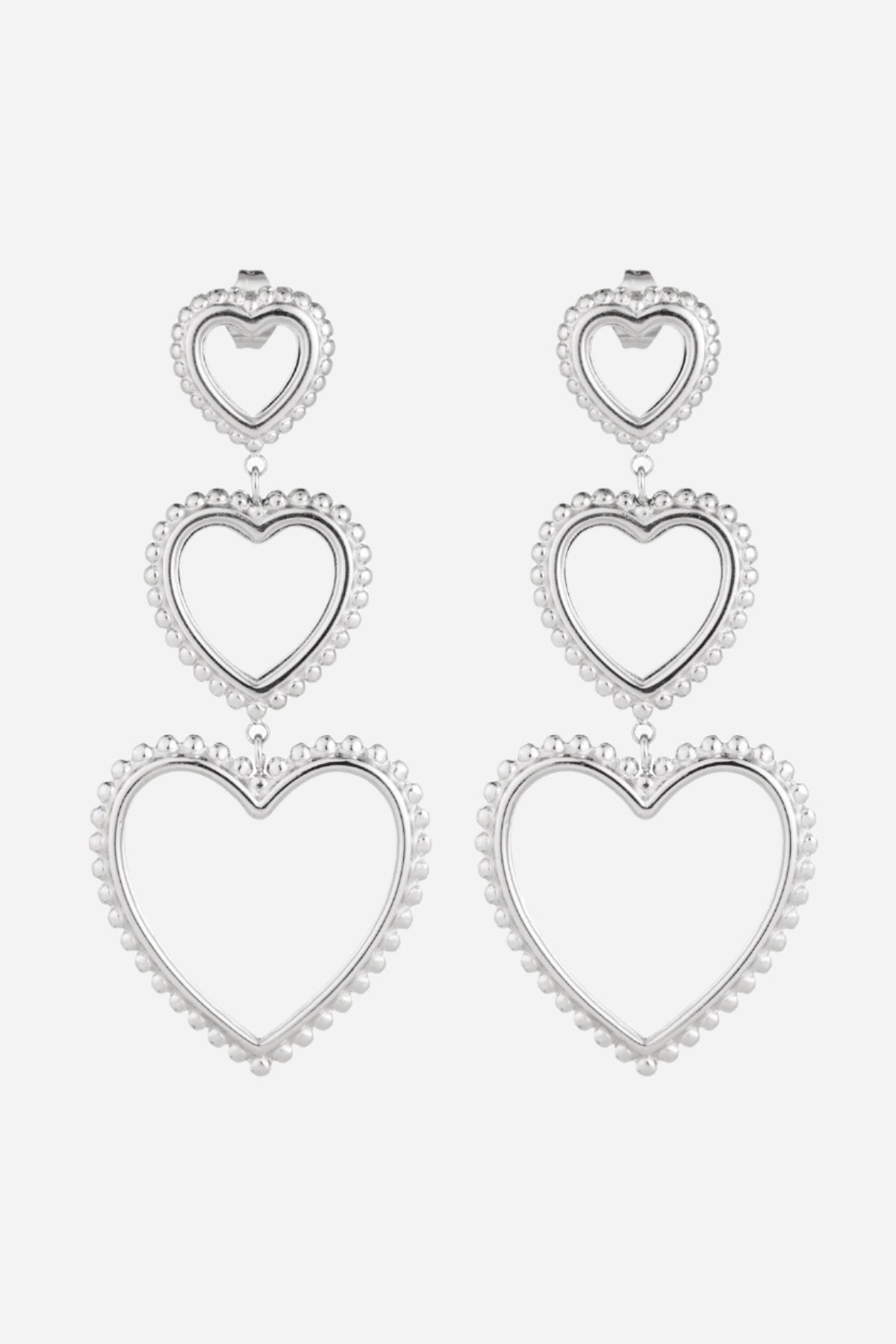 Dangling Hearts oorbellen