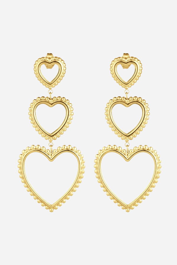 Dangling Hearts oorbellen