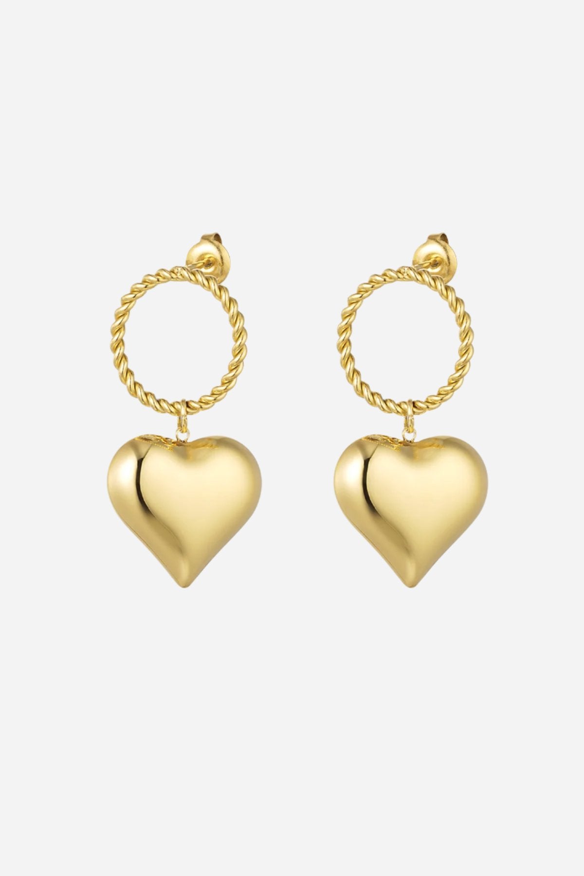 Love Twist Pendant Earrings