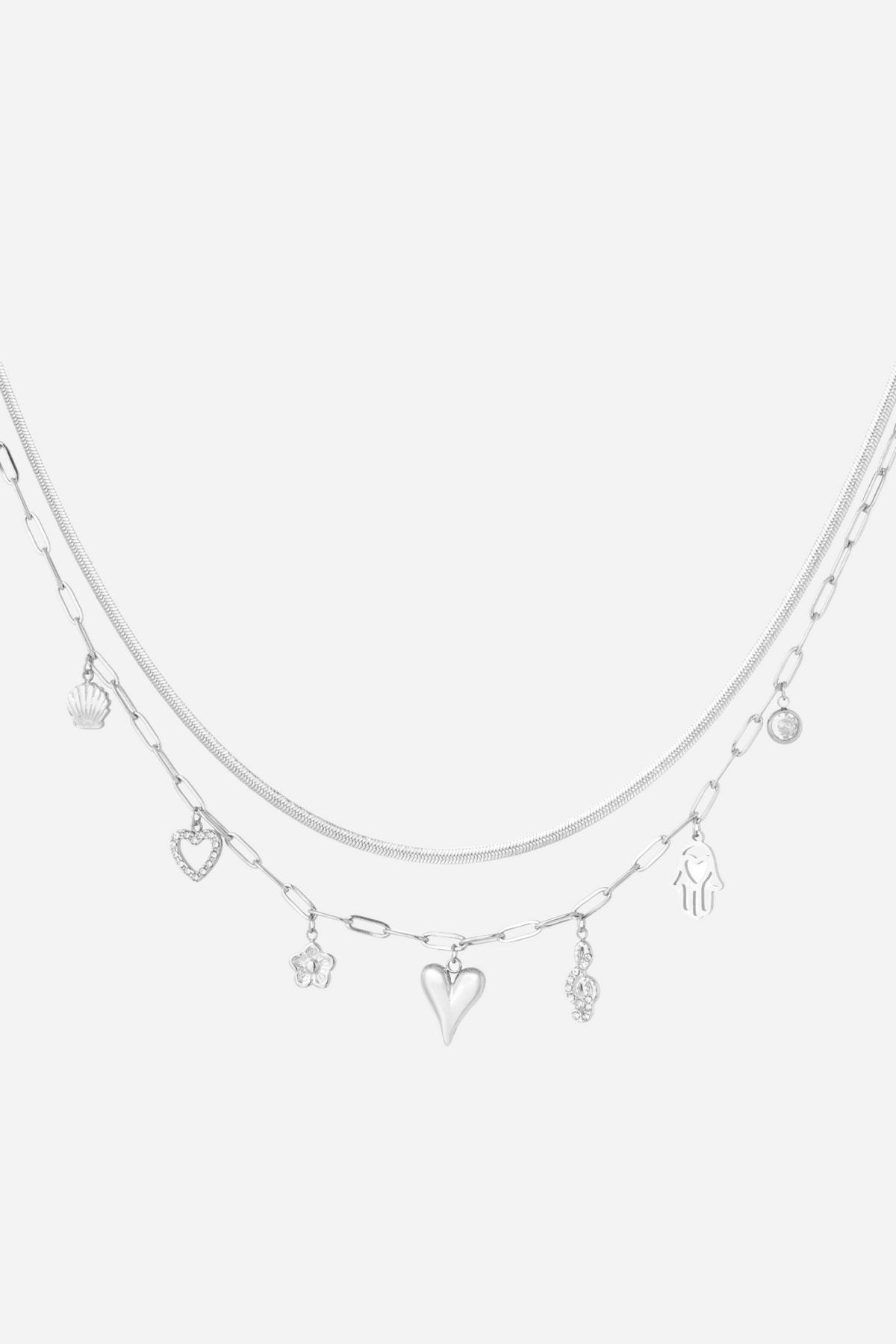 Crescent Moon Charm Necklace