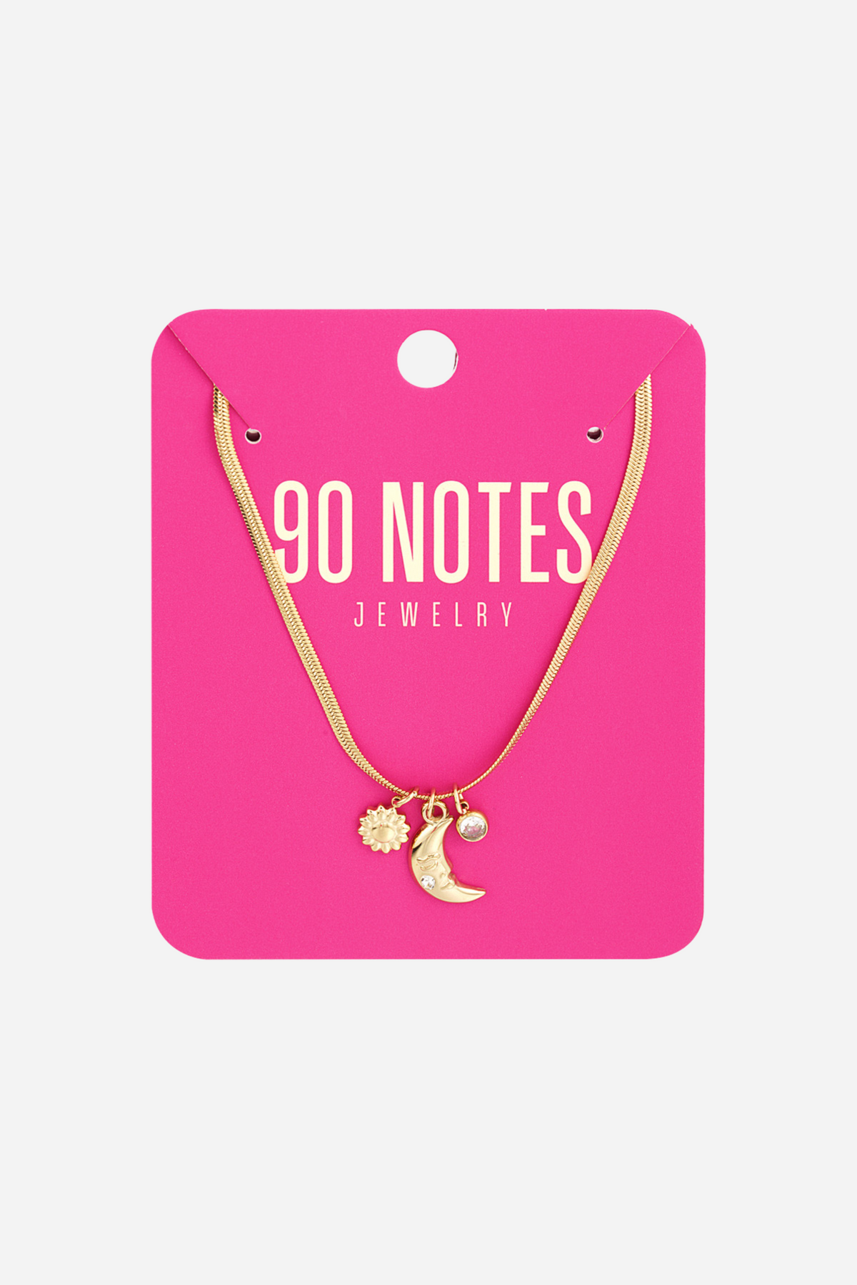 Crescent Moon Charm Necklace