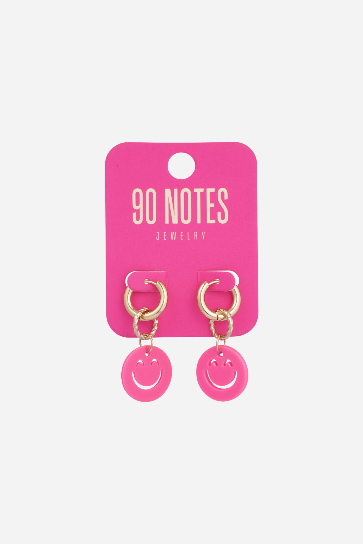 Happy Smile oorbellen - roze