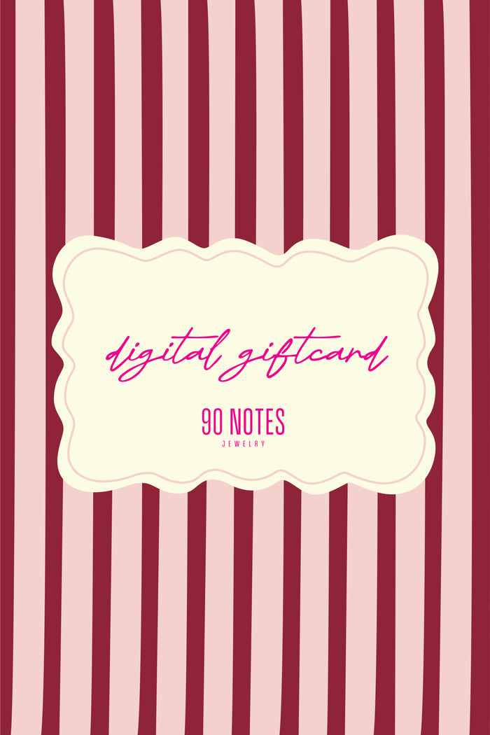90 NOTES gift card