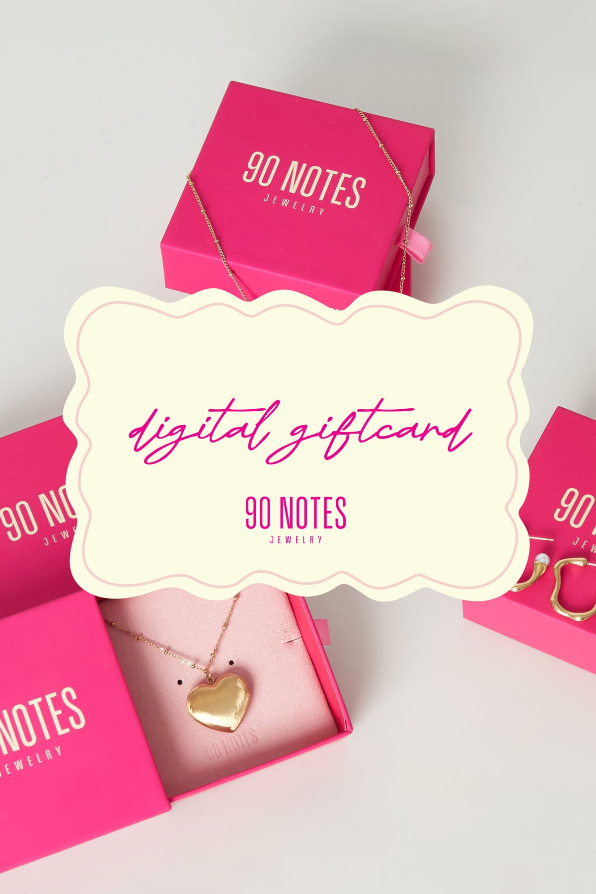 90 NOTES gift card