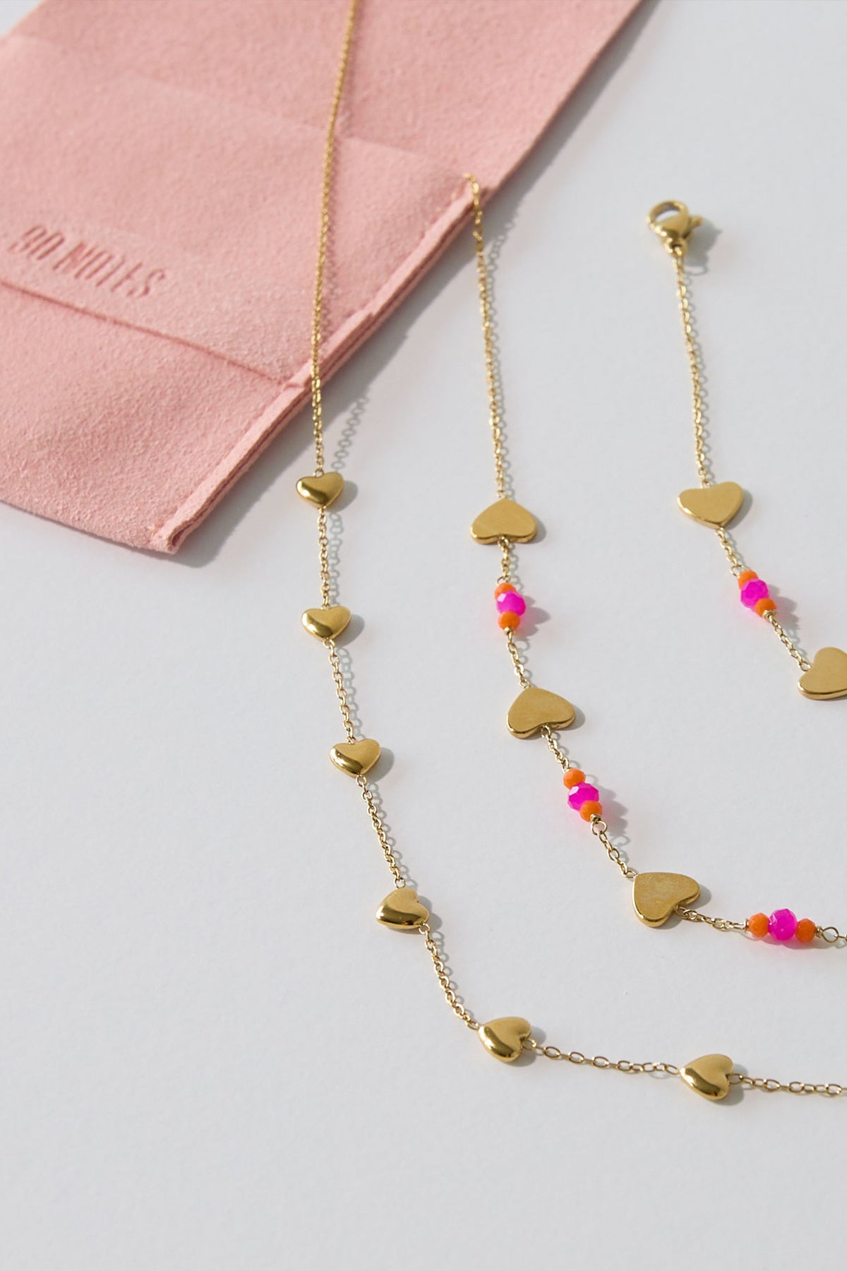 Sunset Hearts ketting