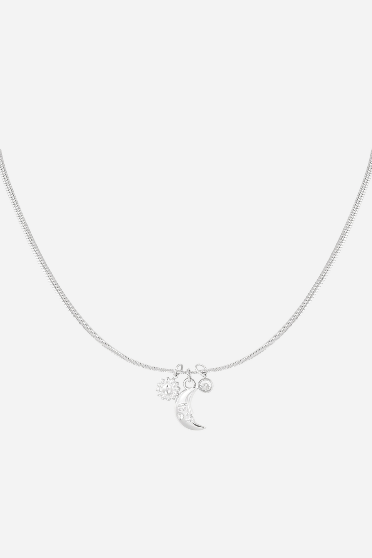 Crescent Moon Charm Necklace
