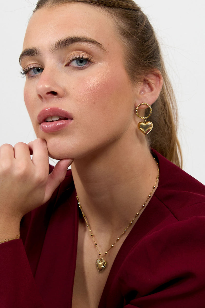 Love Twist Pendant oorbellen