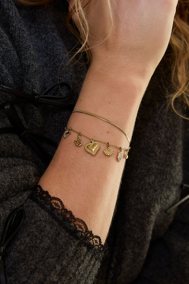 Wings and Wishes Charm Armband