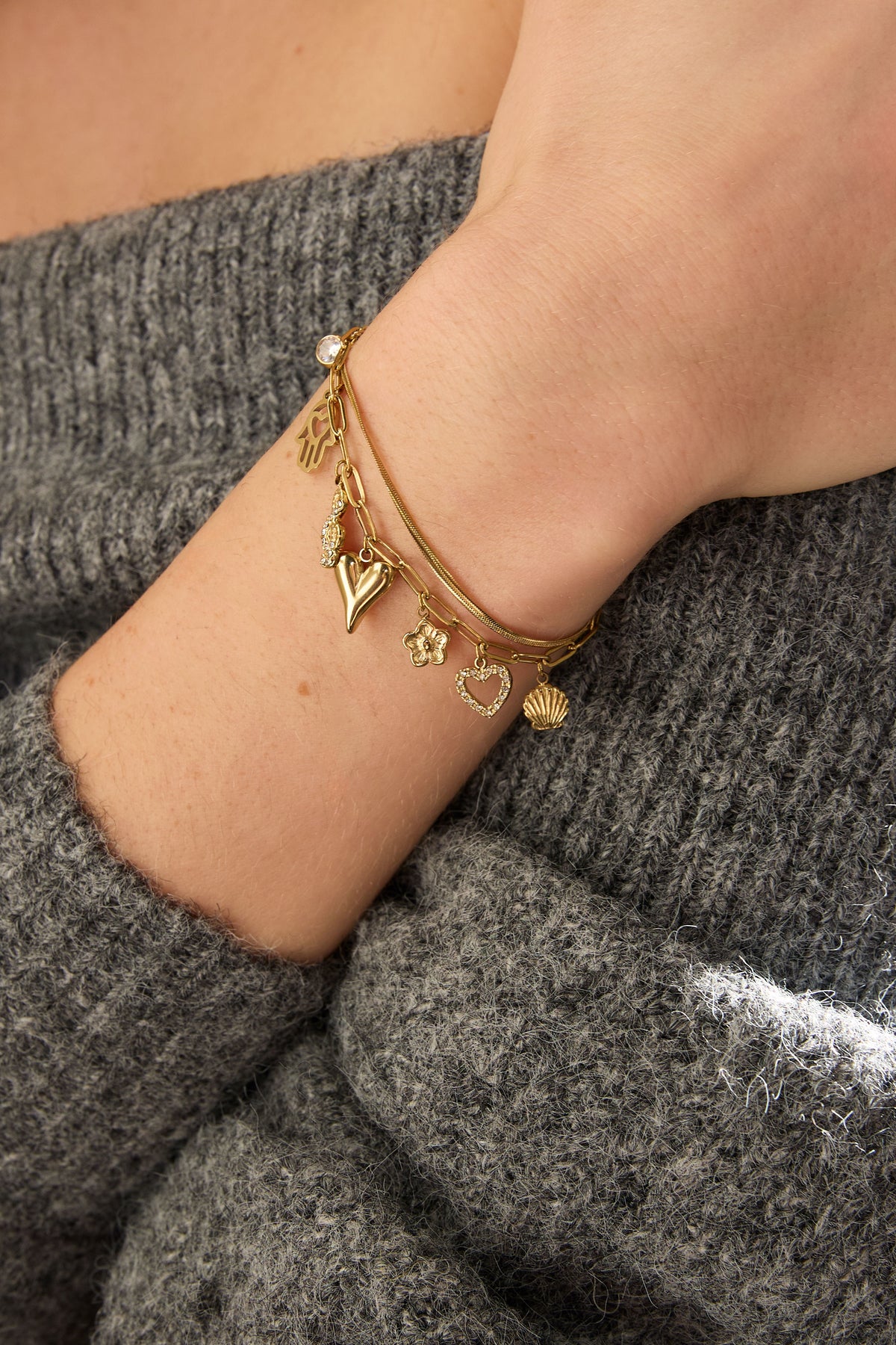 Heart & Soul Charm Armband