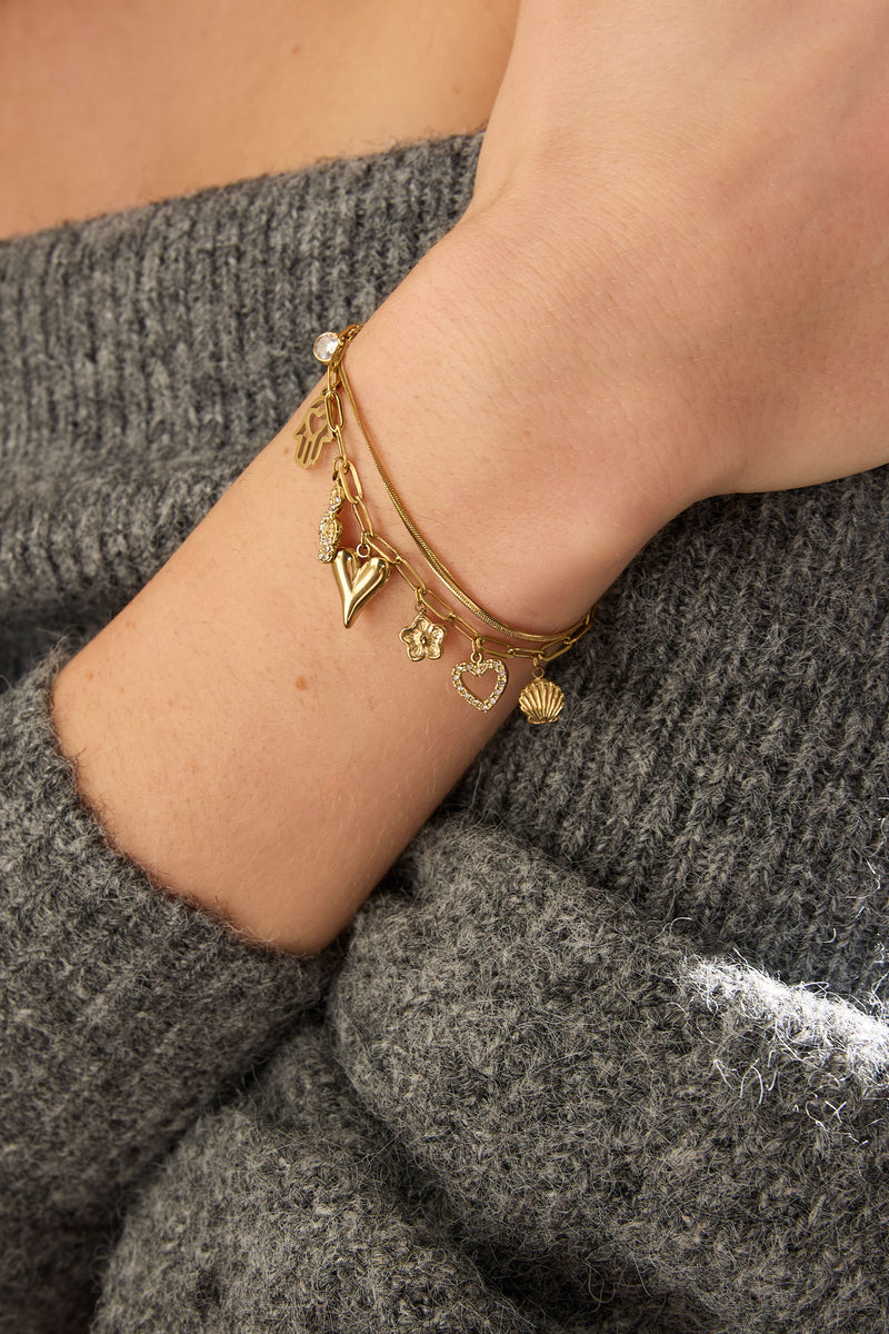 Heart & Soul Charm Armband