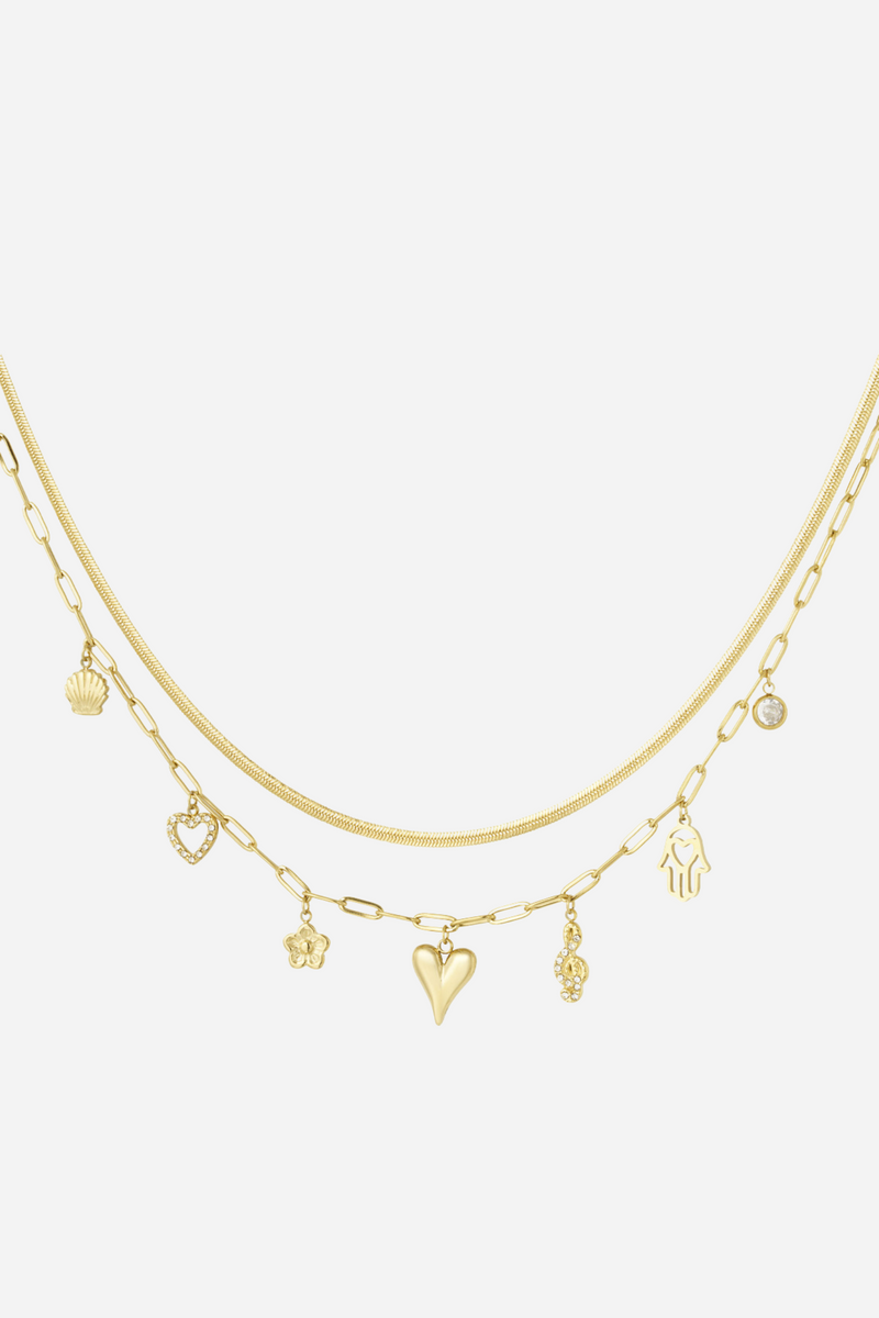 Heart & Soul Charm Ketting