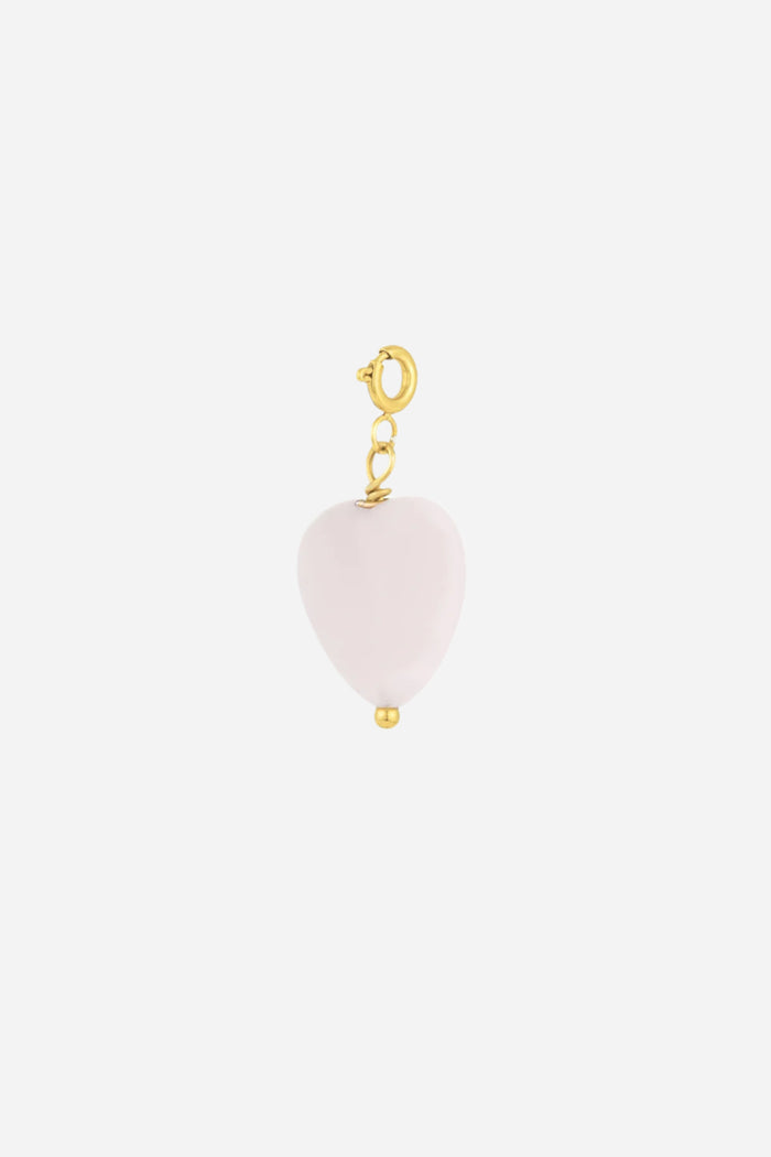 Stone Heart Charm