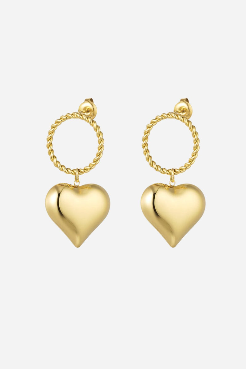 Love Twist Pendant oorbellen