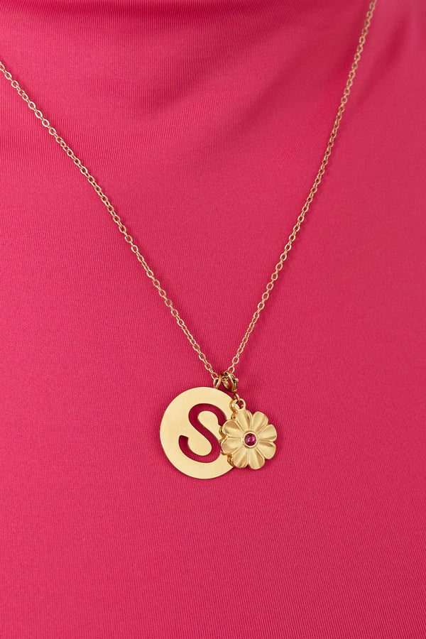 Stone Flower Charm