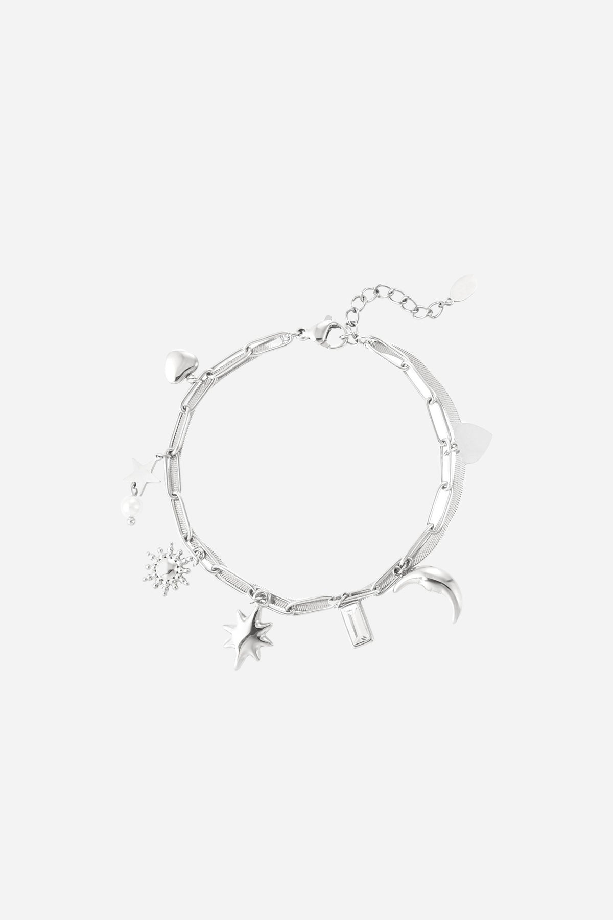 Crescent Moon Charm Armband