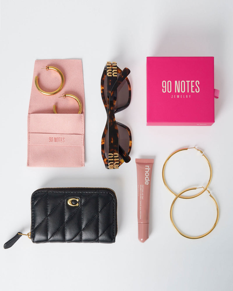 Pearl Hoops Earrings