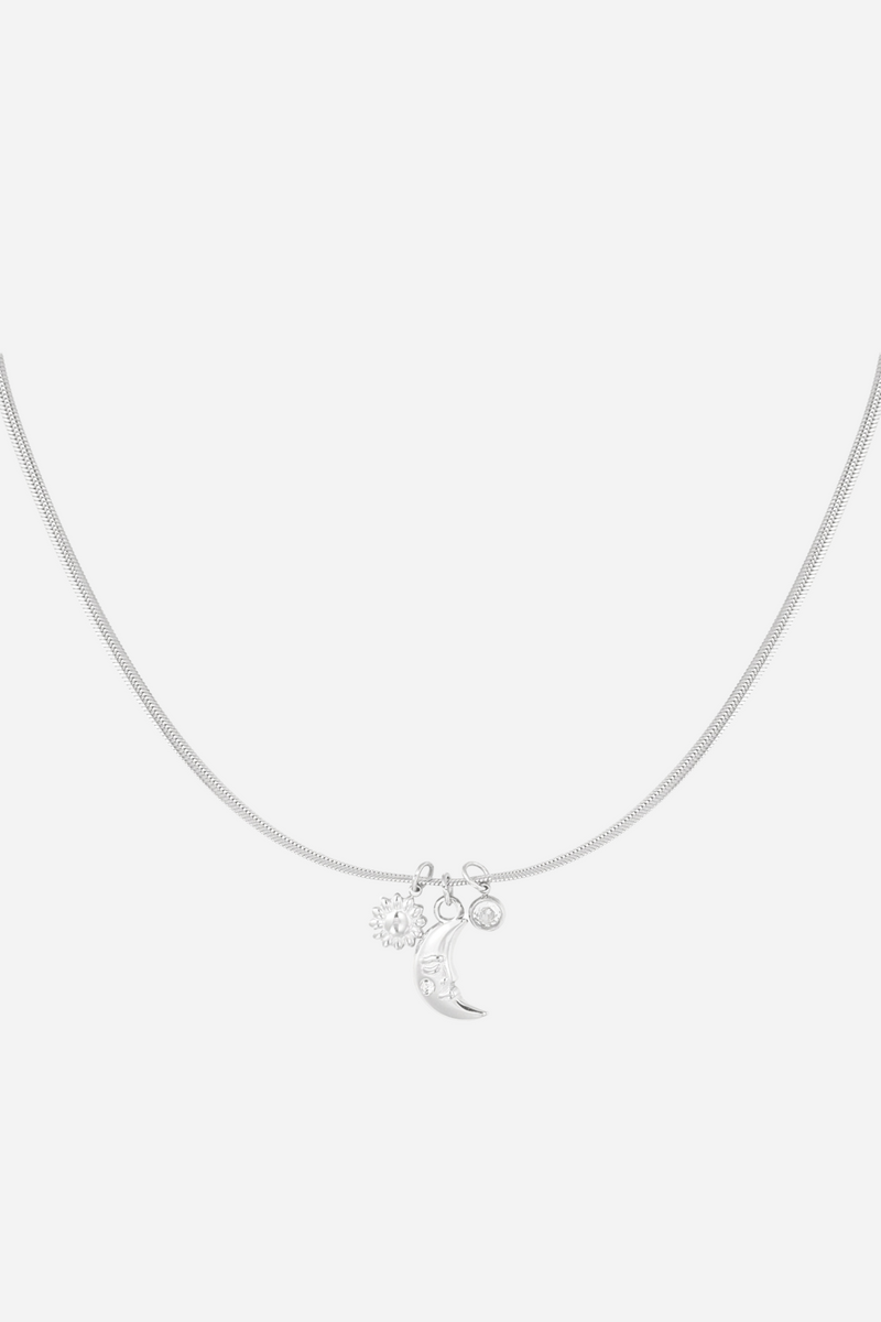 Crescent Moon Charm Necklace